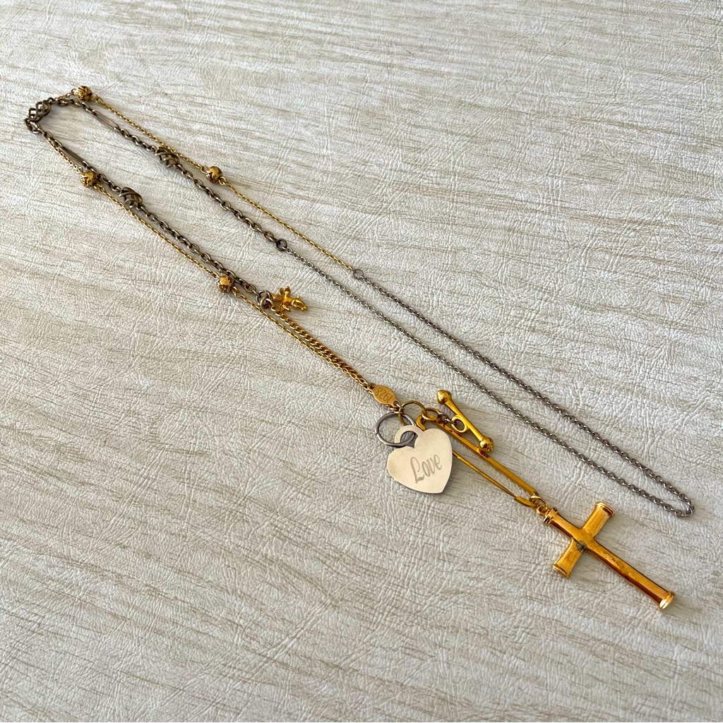 Antique Watch Fob Charm Necklace 175$